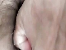 Masturbating,  Fingered Hair Cunt,  Gigantic Clitoris,  Three Orgasms