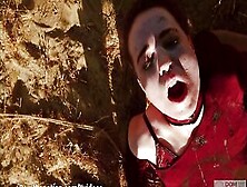 Slim Pain Skank Plays With Cum Inside Eye And Cum And Mouth,  Then Gets Piss - Brooke Johnson Into Intense Domination Session For