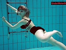 Sexy Tattooed Baby Swirls Underwater