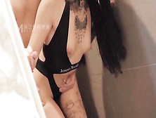 Inked Asian Chick Bends Over For Banging Before Going Out
