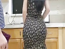 Big Ass And Boobs Get Fucked In The Kitchen By Huge Cock