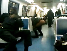 Drunk Whore Pisses In The Metro
