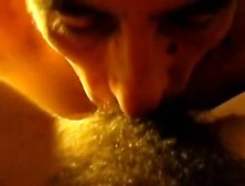 Hubby Licks And Toys My Hairy Cunt