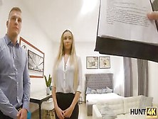 Hunt4K Cash Make Blonde Cunt With Mouth Open Mouth And Stretched Legs Wide