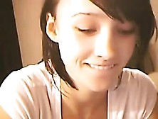 Shor Hair Cutie Plays On Cam More On Beautyteencams. Com