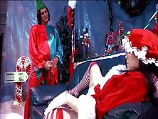 Three Horny Fellows Dressed As Santa’S Elves Help To Realize The Wildest Desires
