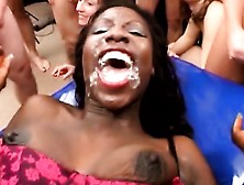 Disgraced Black Hotty Get Her Mouth Filled With Thick White
