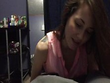 Girl's Very First Blowjob Video