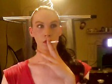 Incredible Amateur Smoking,  Solo Girl Porn Video