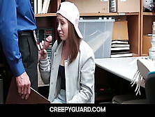 Creepyguard - Alluring Teenie Hayden Hennessy Caught Shoplifting