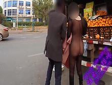 【Sexy Lingerie】Wear Charming Lingerie And Go To The Roadside To Buy Fruit