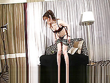 Astonishing Oriental Lady-Boy Stripping And Stroking By Trannysagax