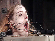 Submissive Teen Mouthgaped In A Barrel