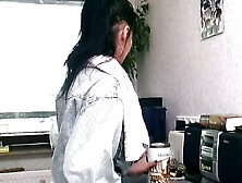 Dark Haired Housewife From Germany Having Fun While She Is Alone