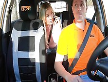 Fakedrivingschool Cayla Lyons With Incredible Sexy Natural Hooters