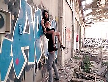 Chick Deborah Diamond Blows And Fucks In An Abandoned Building