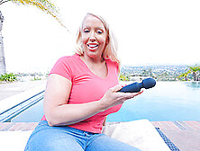 Bombshell Blonde Milf Babe Alura Pounds Her Pussy With Toys Outdoors