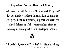 Queen Of Spades Black Cock Snowbunnies