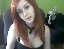 Provoking Redhead Teen Reveals Her Perky Boobs And Her Marv