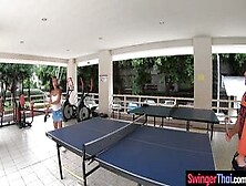 Ping Pong Before Wild Sex In The Shower