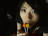Sucking Lollipops Is So Hot With An Asian Girl