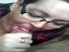 Gorgeous Wife Loves Sucking Cum From My Big Cock