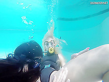 Hungarian Lesbian Underwater Vodichkina And Farkas