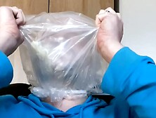 Bhdl - Breathing With Latex Gloves - Training With Christmas Eve Garbage Bags - 208 Seconds