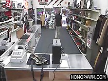 Rocker Dude Enters The Pawnshop Gets His First Job And His First Blowjob