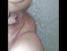 Shaved Twat Pees In The Tub 7/24/2022