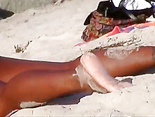 Beach Bikini Wedgie Picking