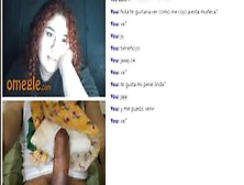 Omegle.  Cumshot And Screw A Doll Reaction