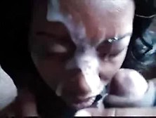 Black Girl Gets All The Cum Over And Over