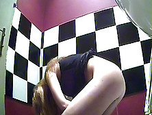 Innocent Blonde With Good Ass Is Peeing On The Camera