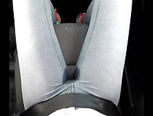 She Can't Hold It And Pisses In A Car! Girl Pee Car Seat - Wet Pants.