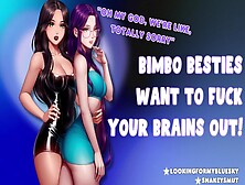 Bimbo Besties Want To Fuck Your Brains Out | Feat.  Lookingformybluesky [Threesome] [Audio Porn]