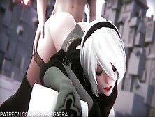 2B Getting Fucked Hard From Behind