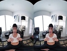 Petite Brunette Fucks Her Ass With A Toy In Virtual Reality