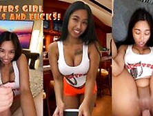 Fucking The Slutty Hooters Waitress!