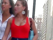 Pretty Asian Wenches Engage In Public Candid Video