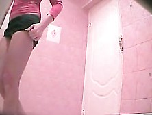 Girl Came To Wc,  Fixed Her Panty And Pissed On The Spy Cam