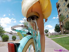 Upskirt bicycle Bicycle Porn
