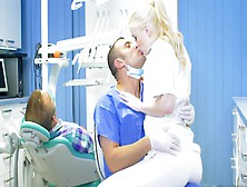 Kinky Dentist Bangs His Sexy Blonde Assistant