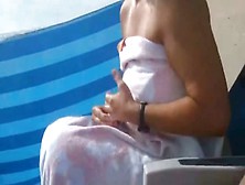 Beach Towel Handjob