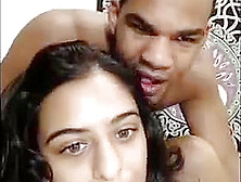 Indian Couple Fooling Around On Webcam