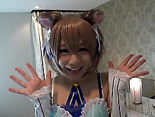 【Anime Cosplay】Cat Ear Holy Knight Costume,  Full Of Lust,  Begging For Nakadashi Sex,  2 Consecutive Nakadashi! Marie Konishi - In