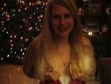 My Hot Blonde Wife Plays Santa's Girl
