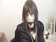 Office Girl Experimenting With Bondage