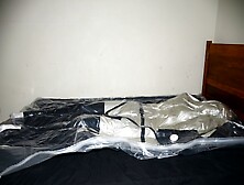Aug 24 2023 - Vacpacked With My Pvc Aprons,  Silver Latex Jacket And Thick Quilt