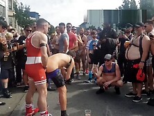 2 Hot Guys Fucking,  Rimming In The Street At Folsom 2018 In San Francisco